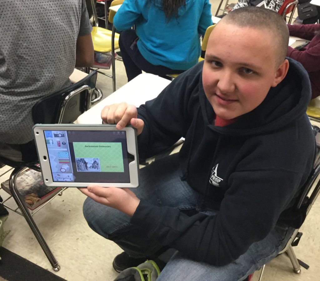 BMSloveshistory's tweet photo. William is making so much progress in class on his scrap book project... Great job https://t.co/Qt1zzefcn5