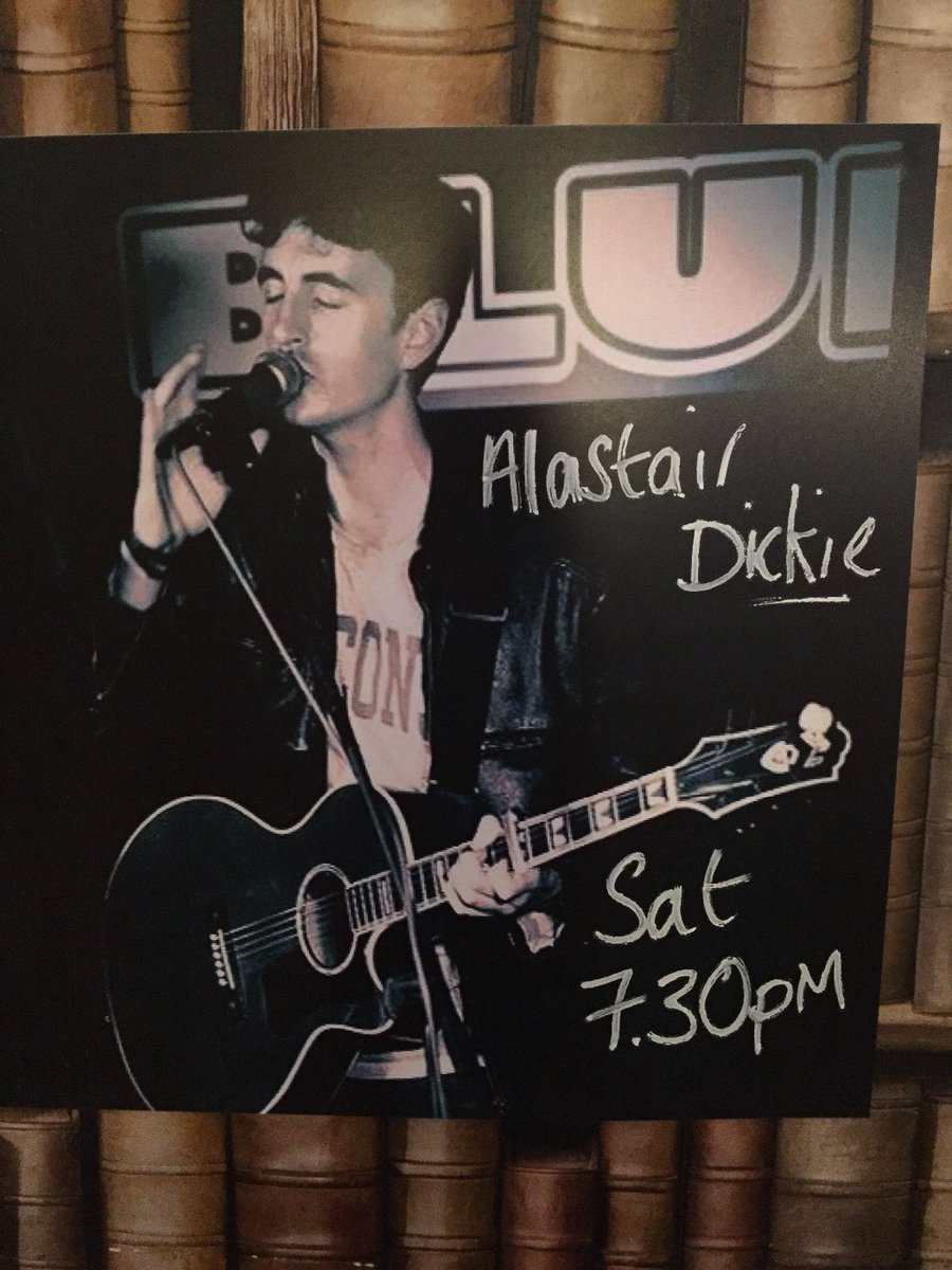 This Saturday come along for a sing and drink with our fanatic artist playing!! Alistair Dickie 7:30pm FREE