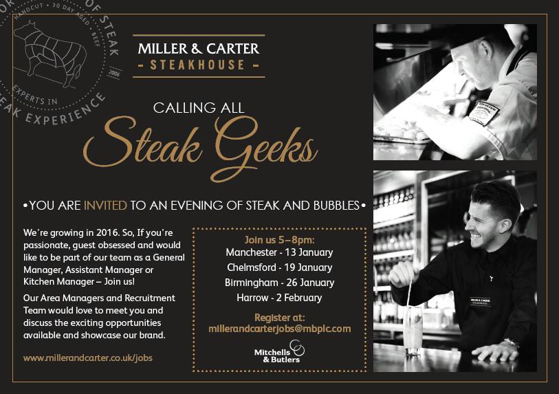 Fancy joining the fastest growing steakhouse in the country? Come and see what we are all about. <a href="/MandCChelmsford/">M&C Chelmsford</a>