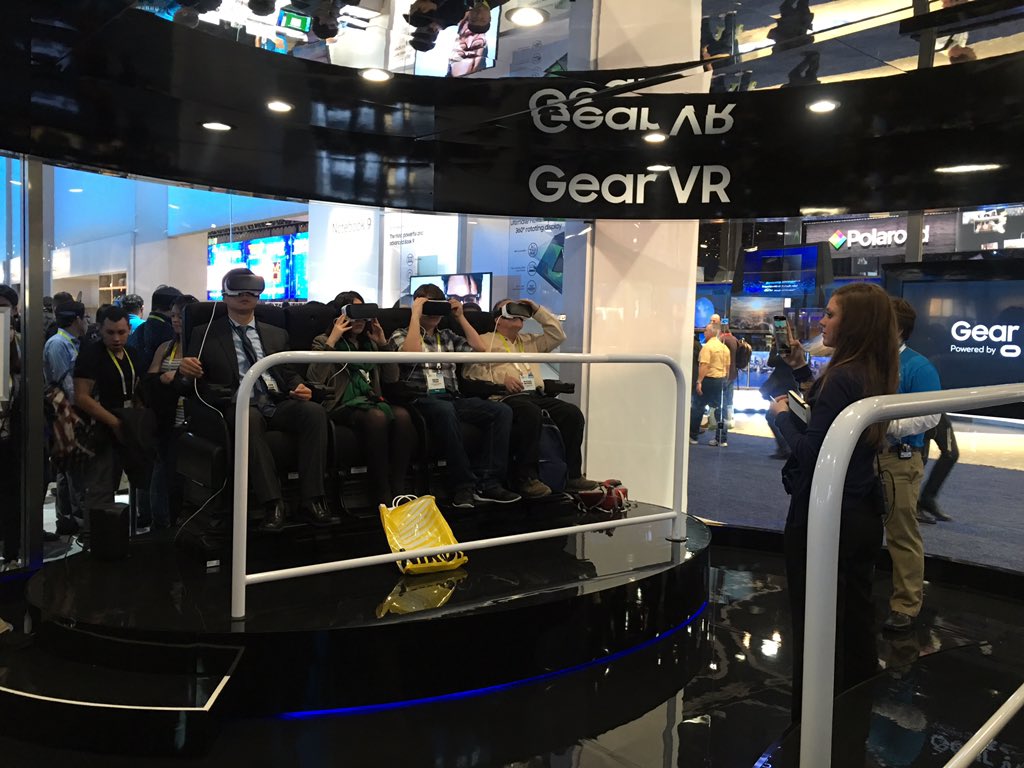 Samsung Gear VR. Tried this out and it is really cool. #SAMSUNGxCES2016 #SamsungCES #CES2016 #GearVR #VirtualReality