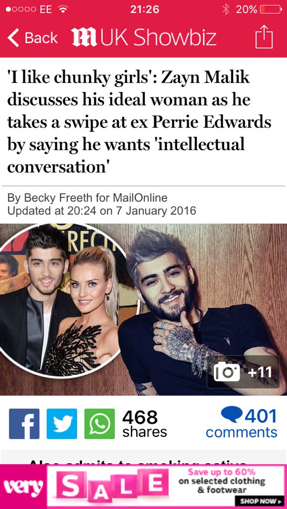 Do you really Zayn? Isn't your girlfriend a Victoria's Secret model?