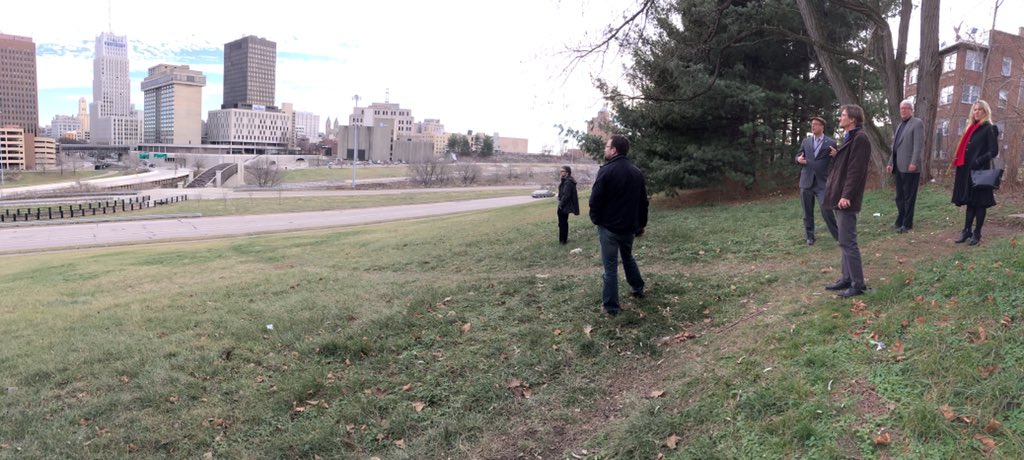 KyleKutuchief's tweet photo. Fun day w/ faculty from @KentCAED, @thestile1972 touring and discussing key sites #Akron. https://t.co/rPVzA7c73A