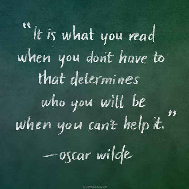 RLaneBooks's tweet image. Great Oscar Wilde #quote on #reading.