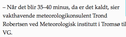 Å lage nyheter om været, eller ikke om været; det er spørsmålet.