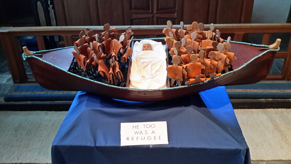 Crib from December festival in Lady Chapel