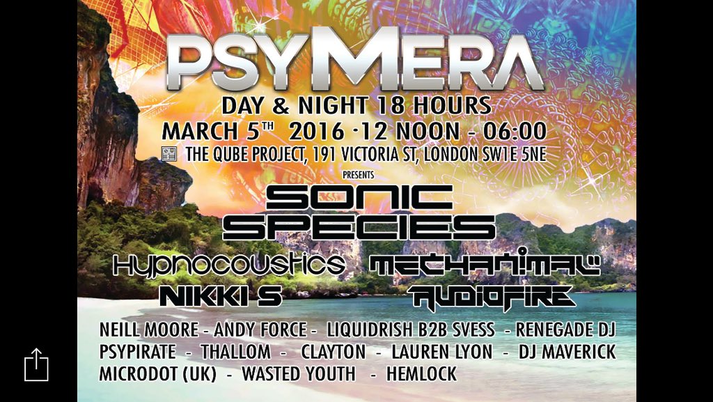 sonicafestival's tweet photo. .@psymera7: 5th March 2016 #trance #psytrance #thequbeproject https://t.co/orf9HAHwZU https://t.co/P4AxR2ST0u