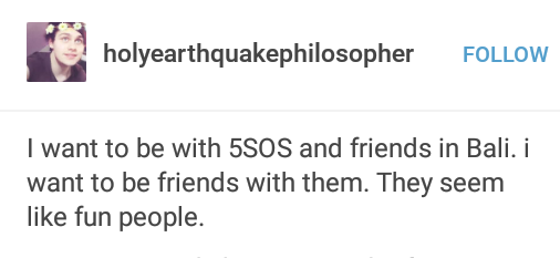 5SOSTumblrx's tweet photo. I hope 5sos are having a good time in Bali with friends 😊 https://t.co/z6PWvpG0cf