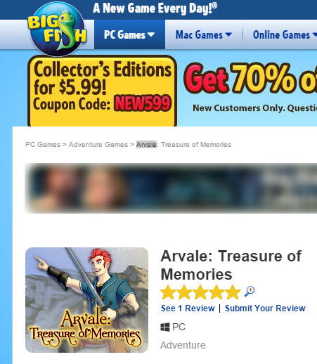 arvale_rpg's tweet photo. Arvale just release on Big Fish Games! Go get it now for 70% Off! Wow! https://t.co/pea4OCfOAB https://t.co/QxEugABxXF