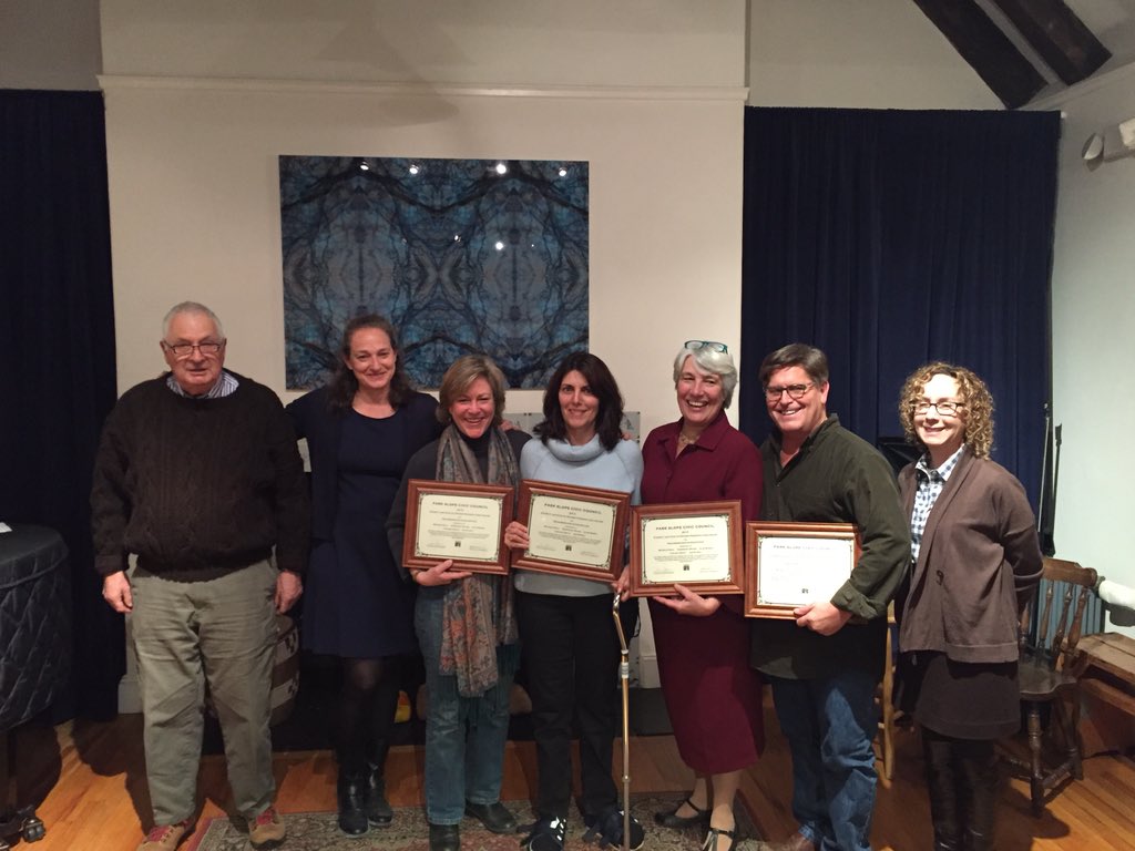 bradlander's tweet photo. Congrats to winners of the @PkSLCivCouncil's Ortner Awards for nbhd preservation: @PreservePkSlope &amp; 1st St Neighbrs https://t.co/p8WV1SWtq2