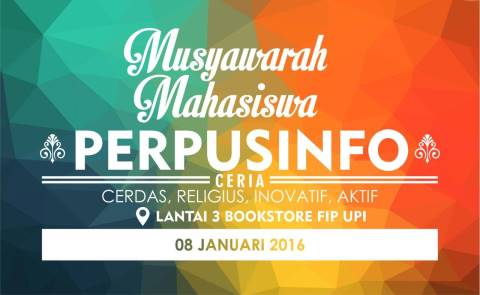 Buktikan bakti dan kepedulianmu sebagai mahasiswa PERPUSINFO dalam forum musyawarah tertinggi di Kema Perpusinfo.