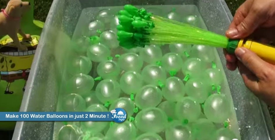 ladybreakfat's tweet photo. How to Make 100 Water Balloons in just 2 Minute ! 44 https://t.co/pJiXmuc2iS https://t.co/RdB0Niiow2