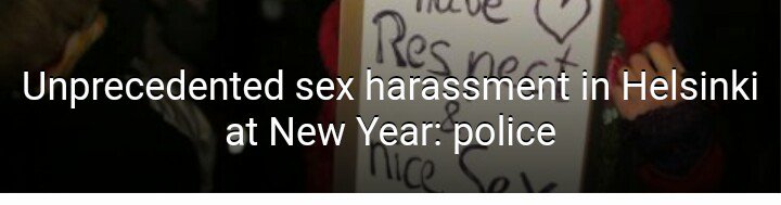 Destiny22Ginger's tweet photo. https://t.co/ZWn67jtlvk
#Helsinki #Finland unprecedented sexual attacks on women New Years Eve.
#WarOnWomen #ImPrey https://t.co/llvzrv5r3I