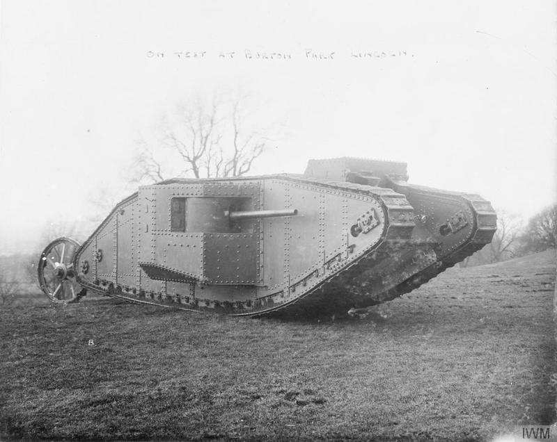 Jan 6, 1916 British "Big Willie" prototype tank on test maneuvers. Patrick Chovanec Scoopnest