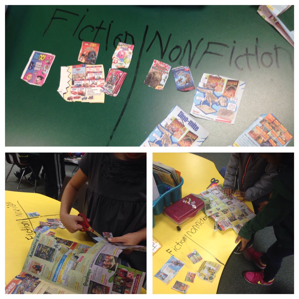 ms_janicki's tweet photo. Kinder can sort fiction and nonfiction books! @BPE_Broncos https://t.co/Z1LnxEpw2c
