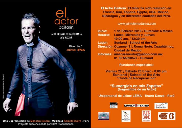 mascaraneutra's tweet photo. 1 de Febrero Taller Integral de Teatro Danza "El Actor - Bailarín"
Informes @sunlandmx 
mascaraneutra@yahoo.com.mx https://t.co/N9qsvGvYMb