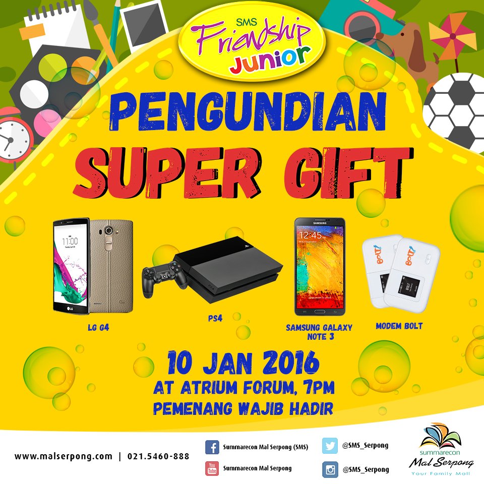 SMS_Serpong's tweet photo. Yuhuu.. Important Announcement for member #SMSFriendshipCard #SmsFriendshipCardJunior https://t.co/eGzZ1XI3L5
