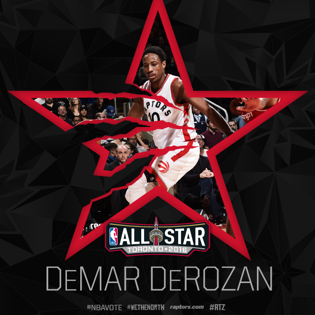 To our fans in different area codes: DeMar DeRozan needs your help making the All-Star Game. RT this to #NBAVote.