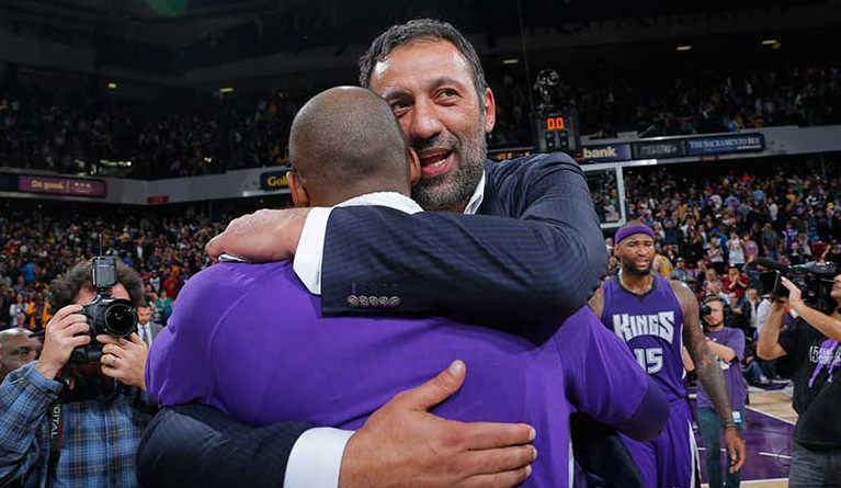 NBATV's tweet photo. NBA History in one hug. https://t.co/2MYocsl3m3