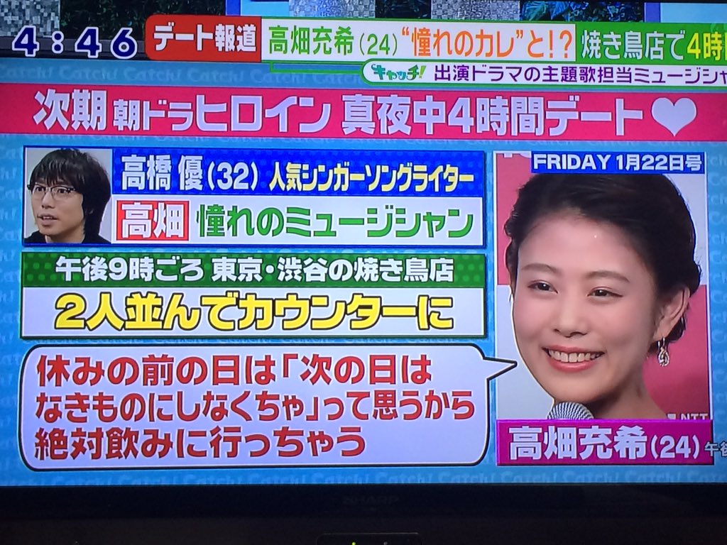 高畑充希 24 が 憧れのカレ 高橋優 32 と 渋谷4時間デート 3ページ目 Togetter