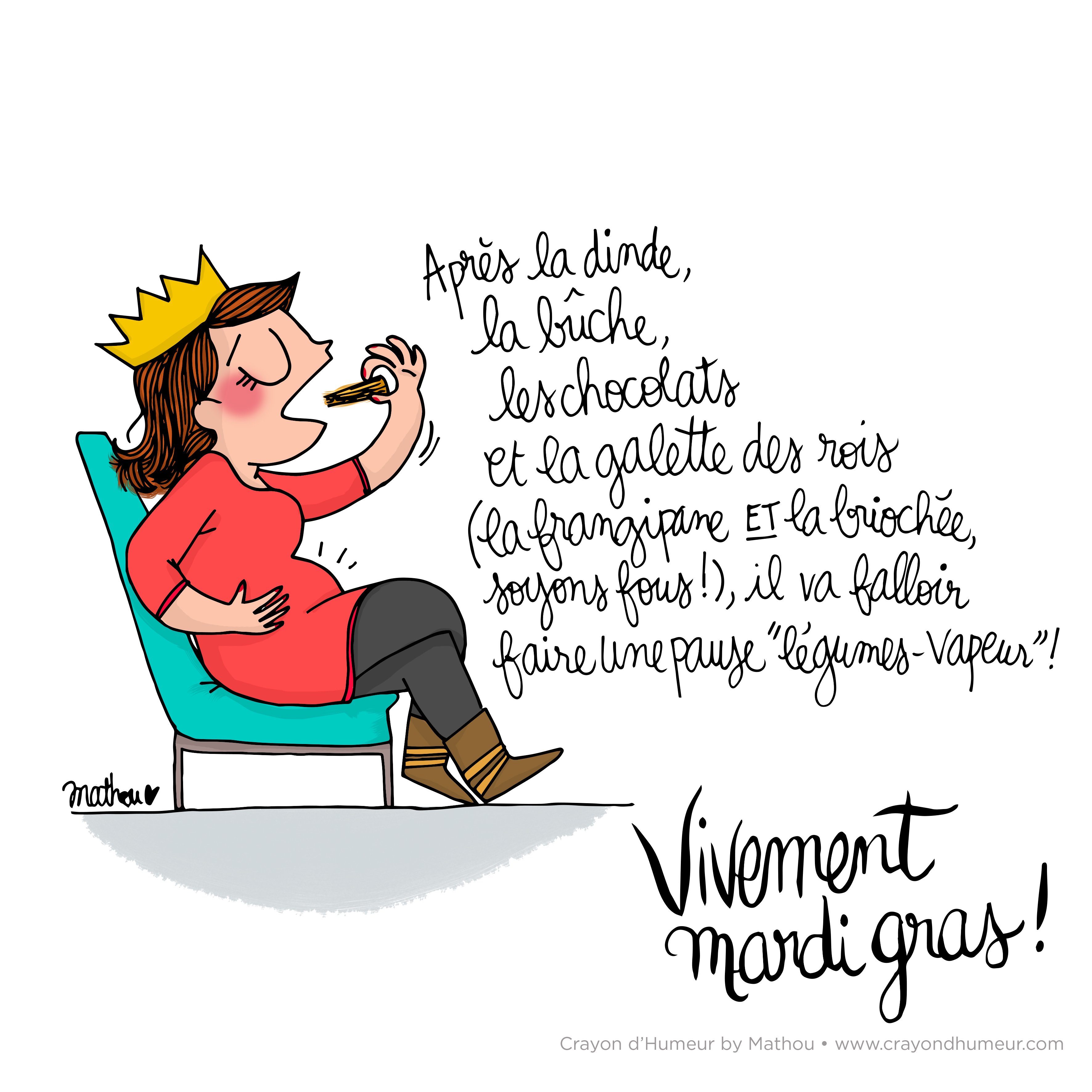 Mathou Virfollet on X: { REINE } #mathou #crayondhumeur #Illustration  #dessin #humour #galette #roi #reine  / X