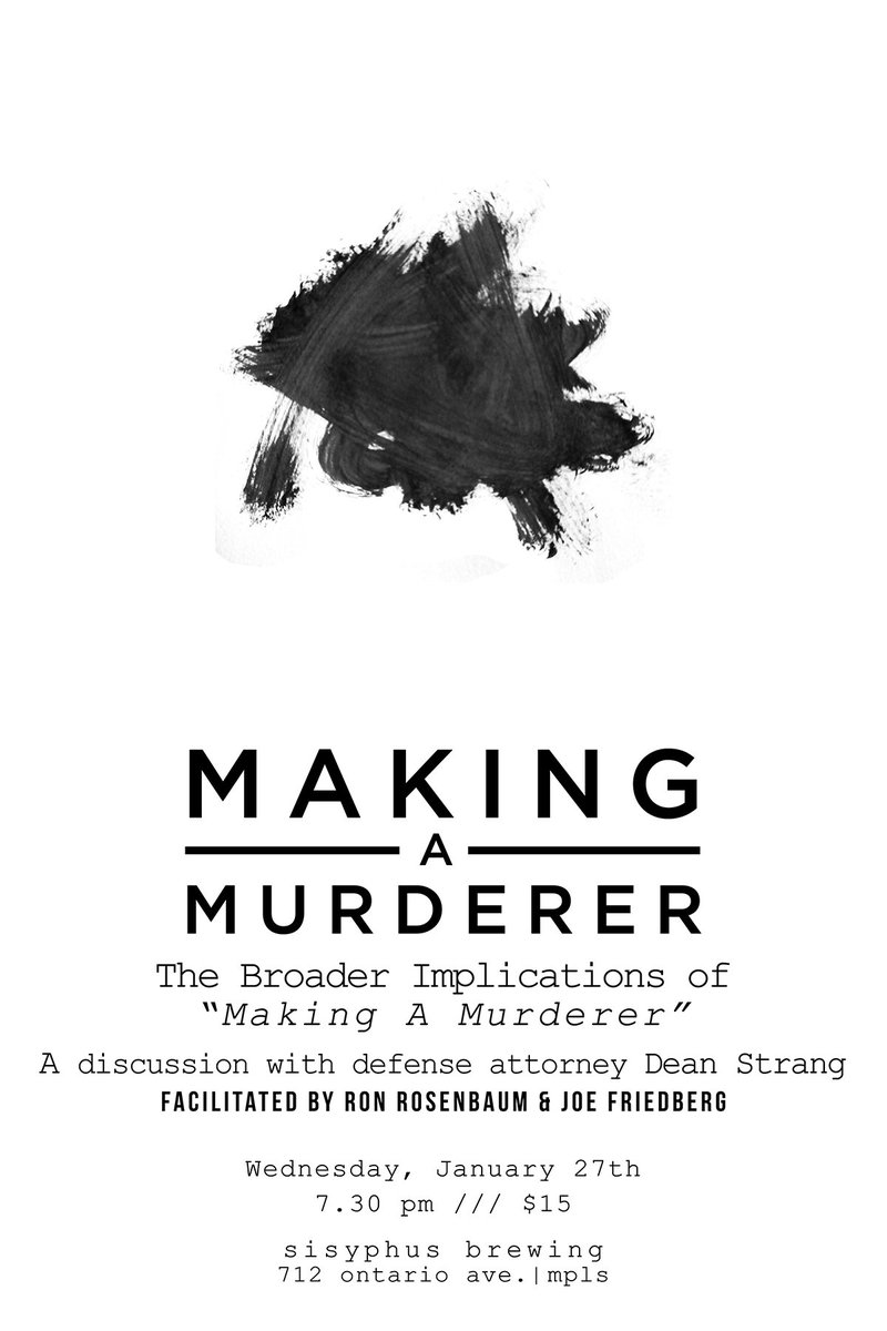 SisyphusBrewing's tweet image. bit.ly/1ZekXbu #MakingAMurderer #DeanStrang
