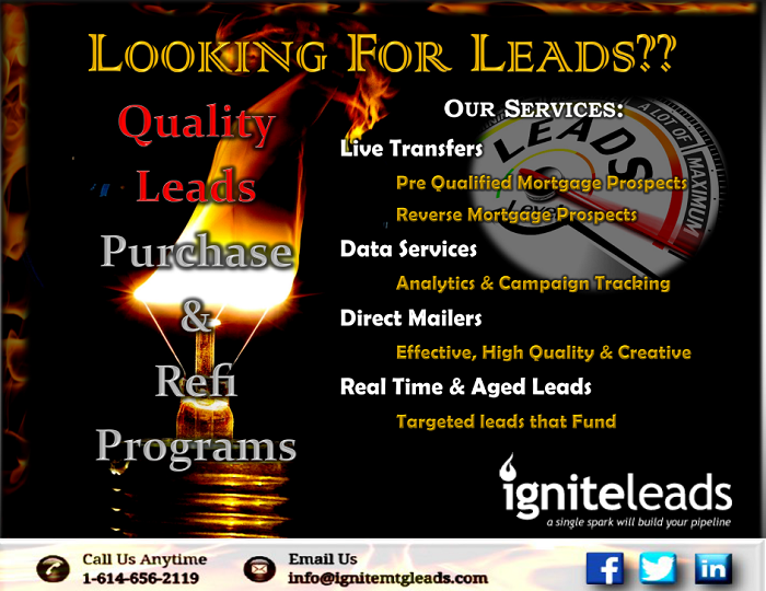 ignitemtgleads's tweet photo. TGIF! Are your current leads not panning out the way you'd hoped??Why not try our Leads that FUND! Give us a call. https://t.co/NDoU8q9Bd5