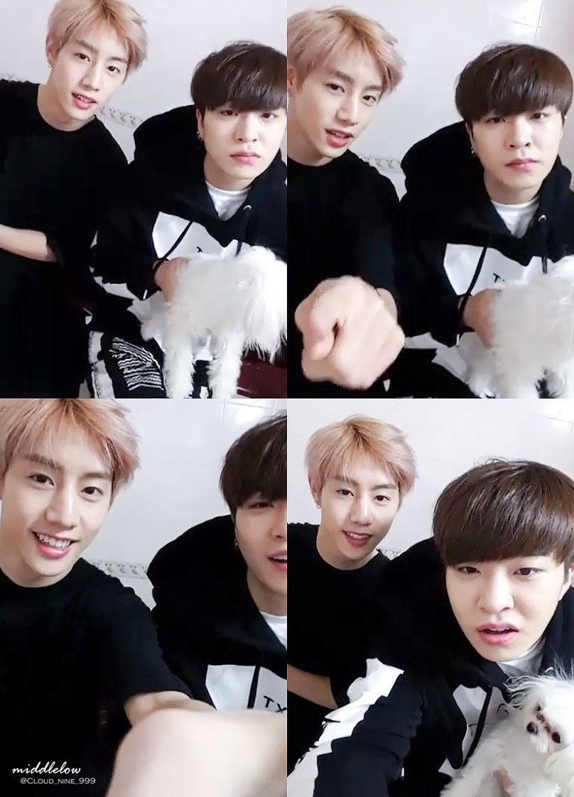 Cloud_nine_999's tweet photo. 미모에 자비란 것이 조금도 없는 코코애비들........9ㅅ9
#GOT7 #Mark #Youngjae #갓세븐 #마크 #영재 #mtyj https://t.co/S57p14lXVe