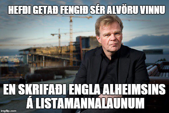 #AlvöruVinna #Listamannalaun