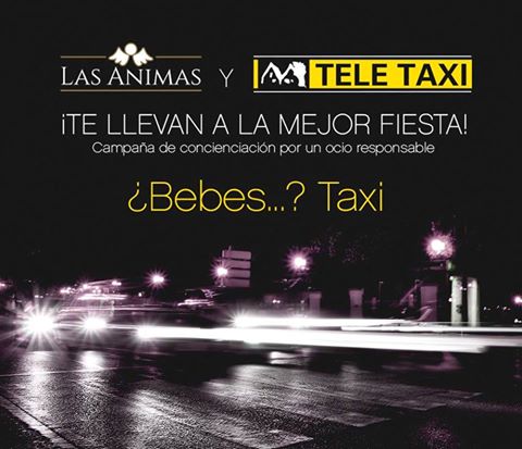 indianadiscoVLC's tweet photo. Llama a TELETAXI si no estás para coger el coche y entra en #Indiana gratis hasta las 4h. Si bebes, ¡taxi! https://t.co/Nfi419Zdpb