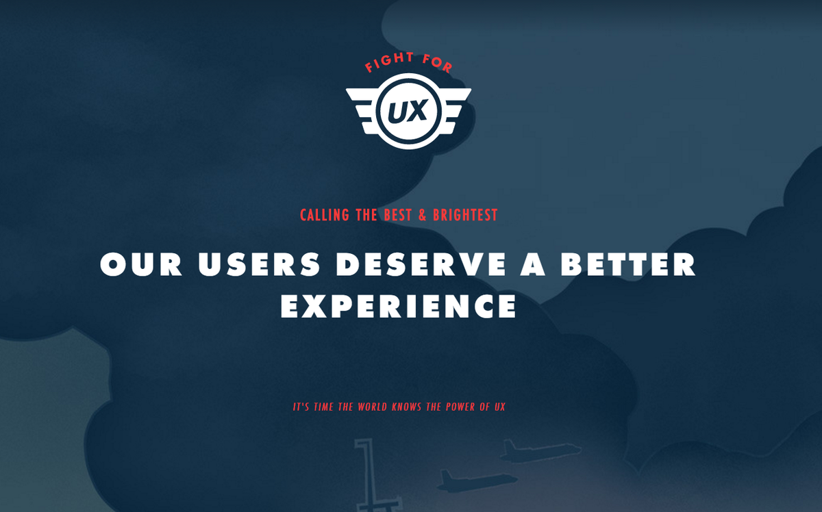 cloudstudiogent's tweet photo. Join the fight for #UX! https://t.co/emOxjfENf3 #fightforux #ux #design https://t.co/lh2fHCsfz7
