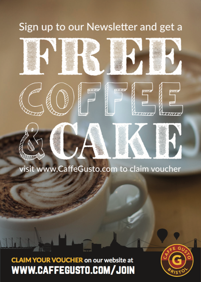 Caffe Gusto On Twitter Want Free Coffee Cake On Us Sign Up