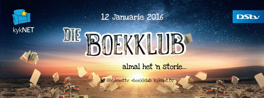 #dieboekklub begin 12 Januarie op <a href="/kykNETtv/">kykNET TV</a> en ek is blerrie opgewonde!