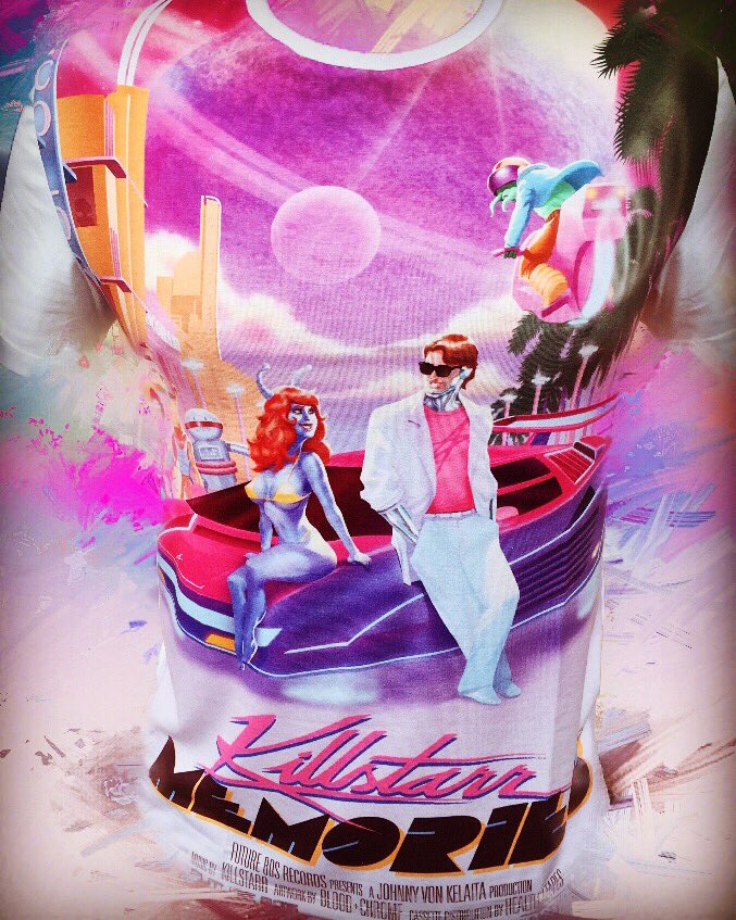 dreamwarecorp's tweet photo. #Killstarr #80s tees coming soon! Design by @BloodnChrome - get excited #synthwave #hype https://t.co/GxrDGGKwdV