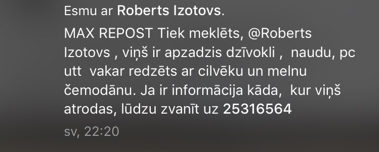 Atsaucās Cilvēki , palīdzēsim viņiem atrast viņu #rt #twitterspeks <a href="/GachuLaacis/">Gatis Kondrāts</a>