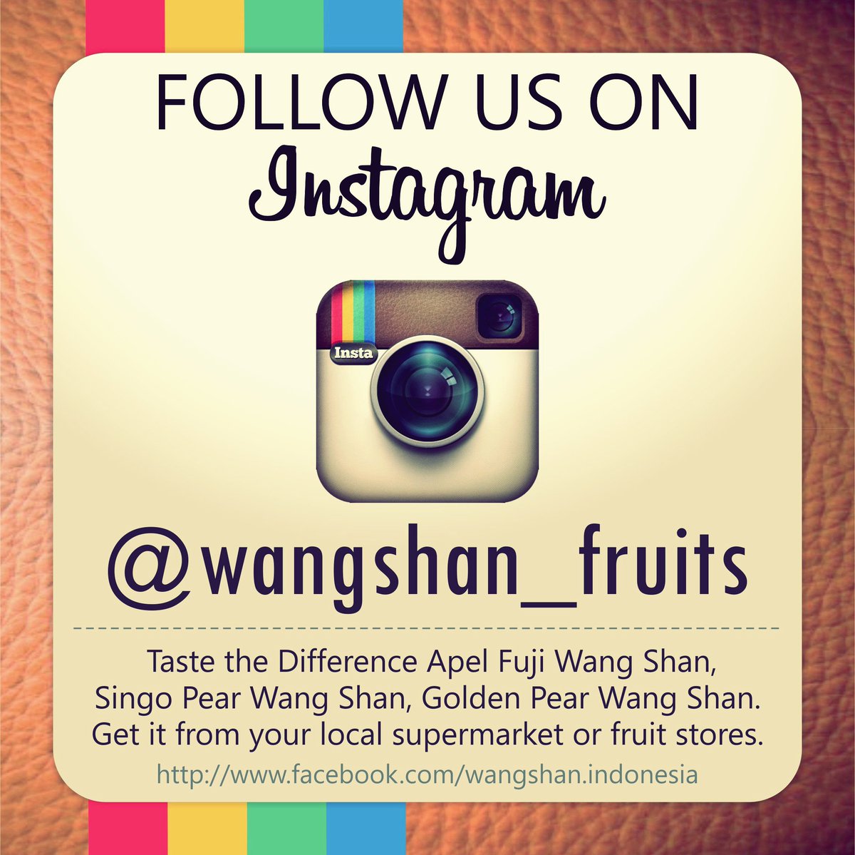 Follow us on Instagram @wangshan_fruits! Taste the Difference..