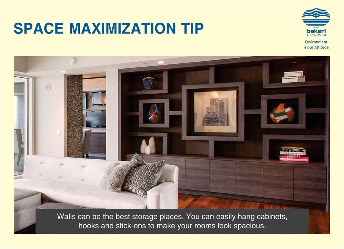 #SpaceMaximization
Create cabinets in your room wall and smartly make more space for storage or display.