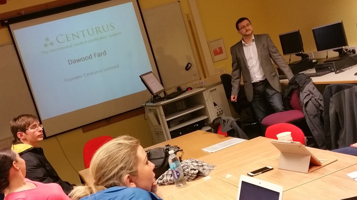 UCLanStartUp's tweet image. An inspirational talk by successful entrepreneur Dawood Fard @Centurusltd to @UCLanSoLLIS Intercultural Business