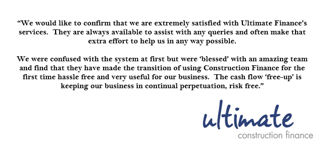UltimateFinance's tweet photo. Excellent feedback from a confidential @Ultimate_CF client today. #HappyCustomer #ConstructionCashflow https://t.co/Emav6ggb1M