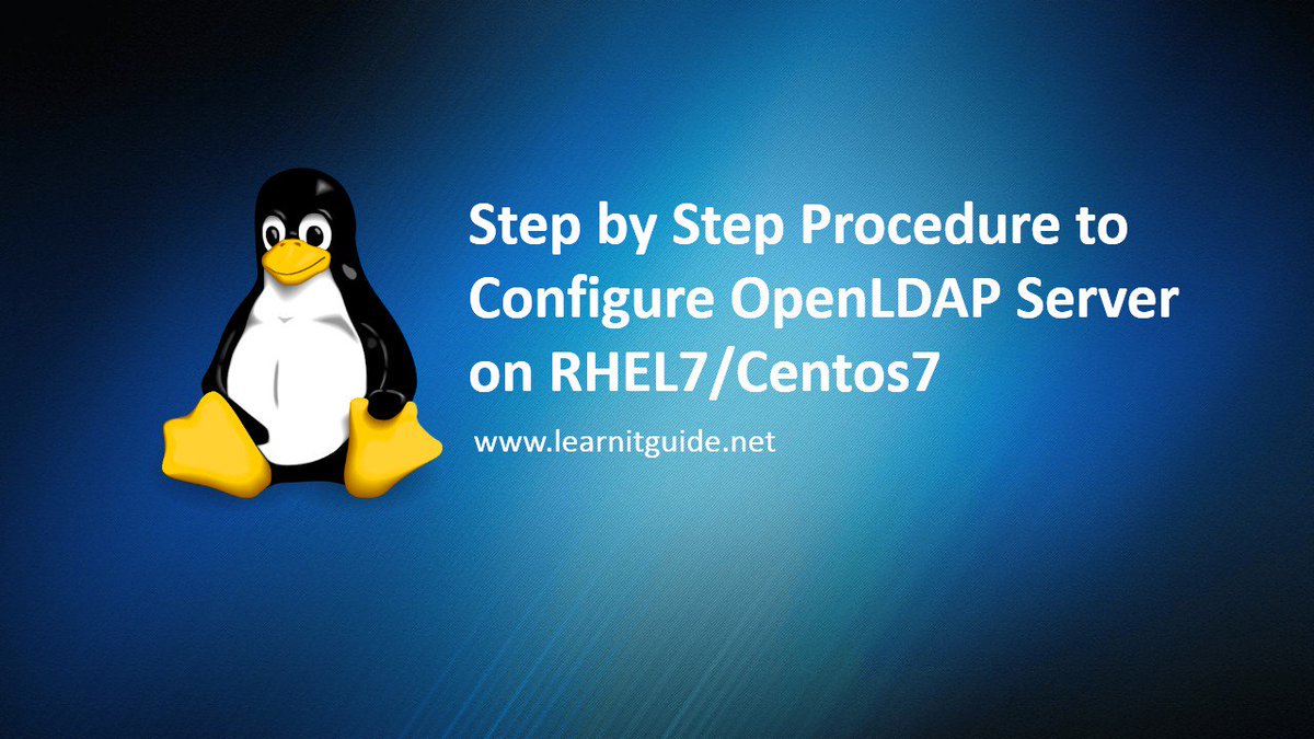 learnitguide's tweet image. Configure OpenLDAP Server on RHEL7/Centos7 pls RT if u like. learnitguide.net/2016/01/config…
#linuxtraining #linuxguide
