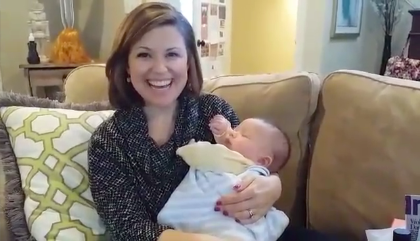 DRoseTV's tweet photo. She's back...for a moment on #GMK Don't miss @WHAS11Kelsey in a few minutes. @whas11 #BabyStarks https://t.co/kjStTQA73A