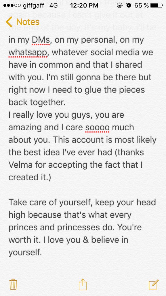 5SCS_Smut's tweet photo. Some words to clarify the situation. It's gonna get better ❤️. 

See you soon goise. https://t.co/FIv6JIpG06