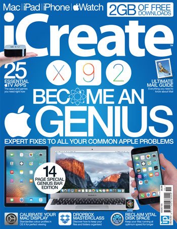 iCreateMagazine's tweet photo. Here’s a sneak peak at the cover. Perfect reading for the weekend #Apple #Genius #AppleTV #Mail #Dropbox #DaisyDisk https://t.co/C0WqWiaTsS