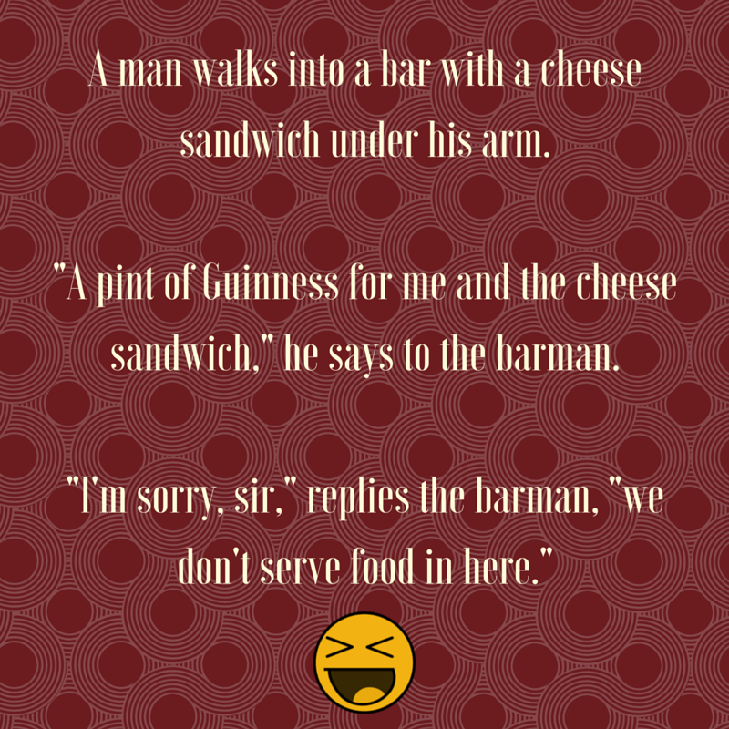 Miltons_Head's tweet photo. A man walks into a bar with a cheese sandwich under his arm... https://t.co/angI24N1rz