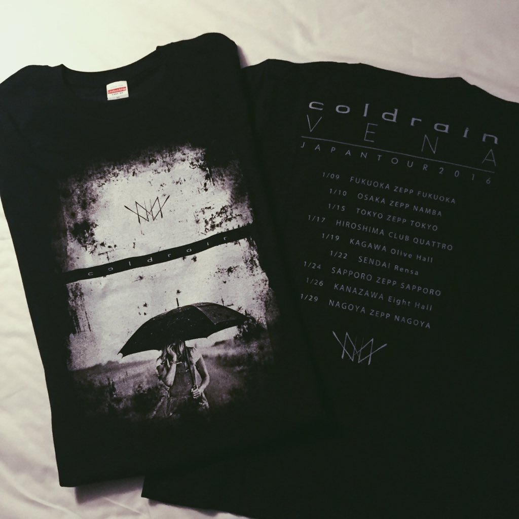 Coldrain Official Vena Japan Tour Goods ダークな直球ラウドデザイン 2 Vena Umbrella Girl Tour T Shirt Vena Madmax Tour T Shirt Size S Xl 2 800 T Co Dgblyq6s9a Twitter