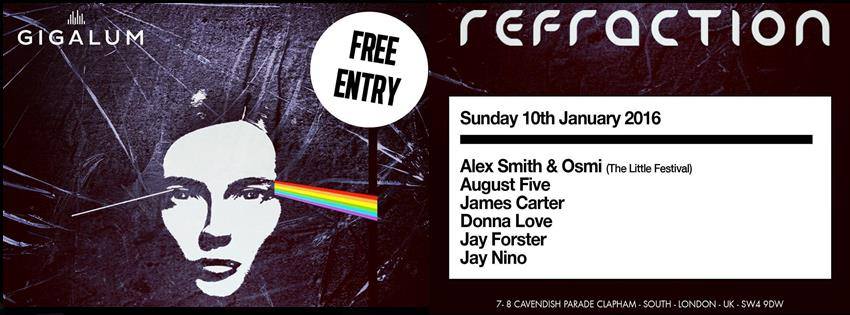 Gigalum's tweet photo. Just when you thought the partying was over! GET READY! @refractionpr returns to #Gigalum THIS WEEKEND! 10th January https://t.co/iaUDY1i5JL