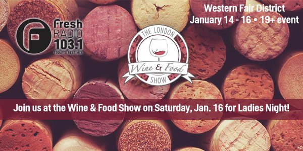 1031FreshRadio's tweet photo. K&I~win tix to #LdnWineFood @WesternFair on #WineGrind at 810! https://t.co/ACt0mqS4My https://t.co/VvlvOGjdEs
