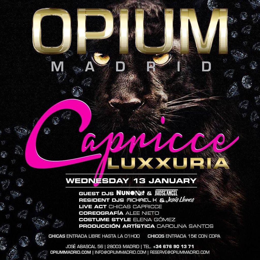 Llega #LUXXURIA, la fiesta más esperada de Capricce. La fiesta más excitante en la que hay… ift.tt/1S8b3Uq