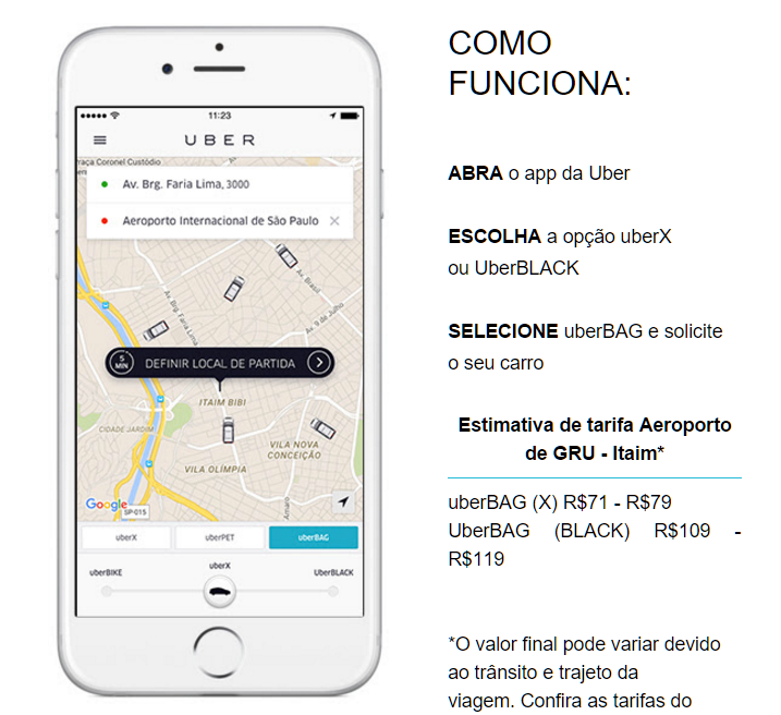 EricMessa's tweet photo. #uberBAG um UBER especial pra levar malas de viagem. Agora a briga é com a Guarucoop. https://t.co/bYlfkkXi7g
