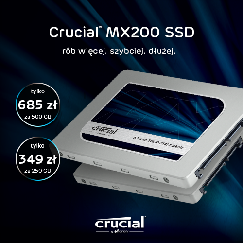 xkom_pl's tweet photo. #Promocja na świetny dysk #SSD :)
Tylko do końca dnia #Crucial #MX200 w obniżonej cenie.
https://t.co/jWGtDH5Dki https://t.co/cyEqY2BNPf