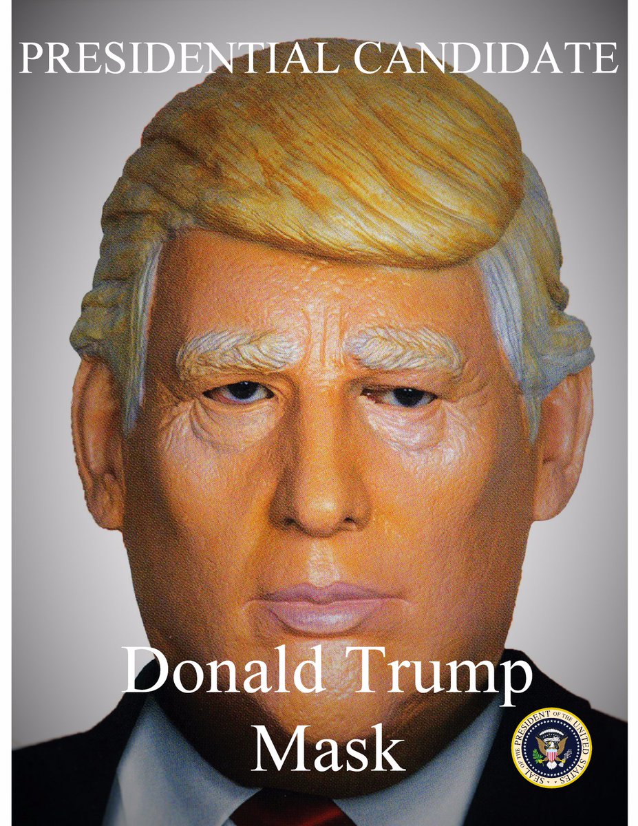 ThePCMStore's tweet image. #Presidential #Candidate #Donald #Trump #Trump2016 Full Overhead #Costume #Mask #Masks @ThePCMStore $89.95